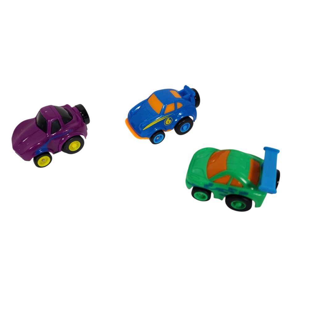 Lot of 3 Mini Maisto Slickers Motorized Pull-back Wheelie Collectible Toy Cars